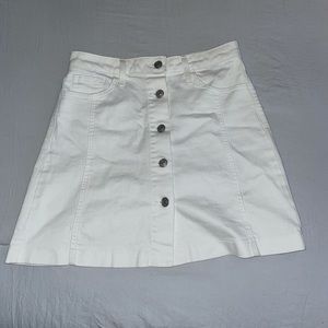 White Denim Skirt!
